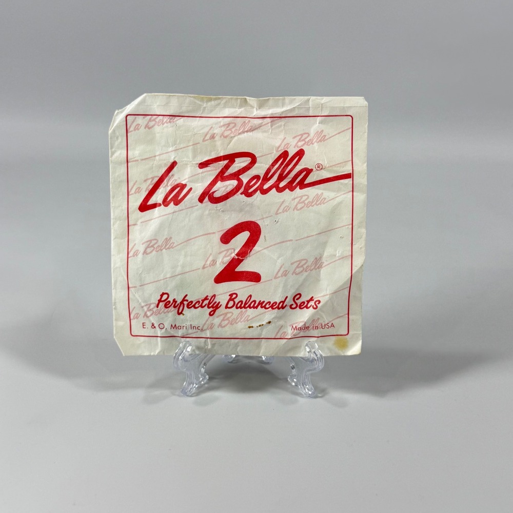 VTG La Bella Guitar Strings Envelope E. & O. Mari Inc. Red Collectible USA OS